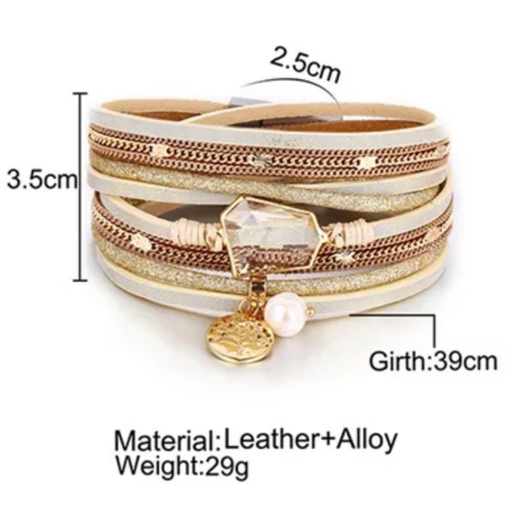 NEW multilayer leather bracelet - Picture 6 of 6